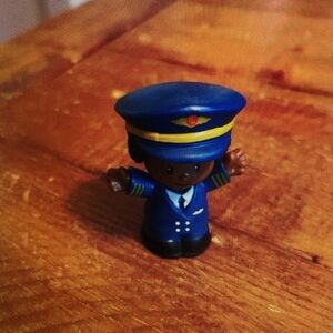Fisher Price Little People airplane pilot as is